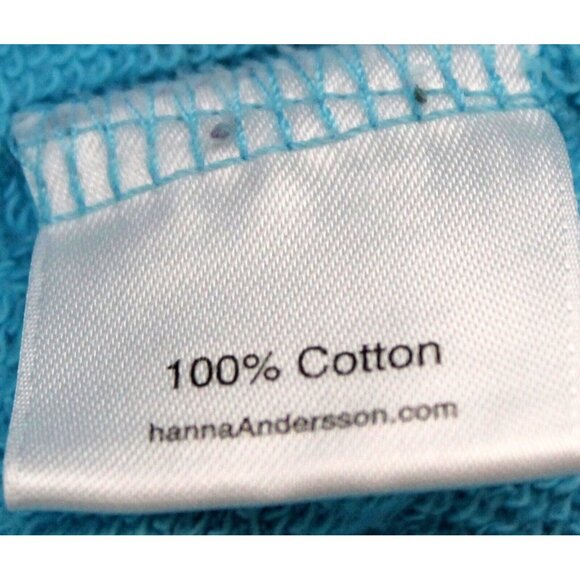 Hanna Andersson Blue Purple Polka Dot Girls Dress Sz 110 US 5 Long Sleeve - Picture 6 of 7